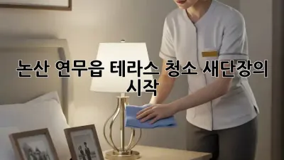 논산 연무읍 테라스 청소, 새단장의 시작!